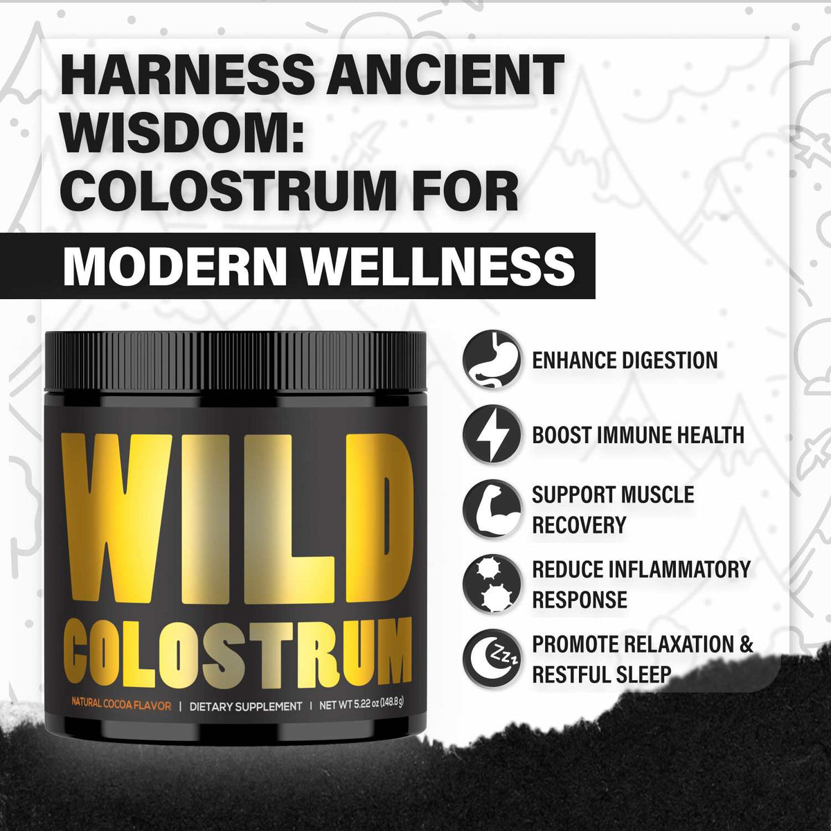 Wholesale of 10 - Wild Colostrum Powder, Grass-fed