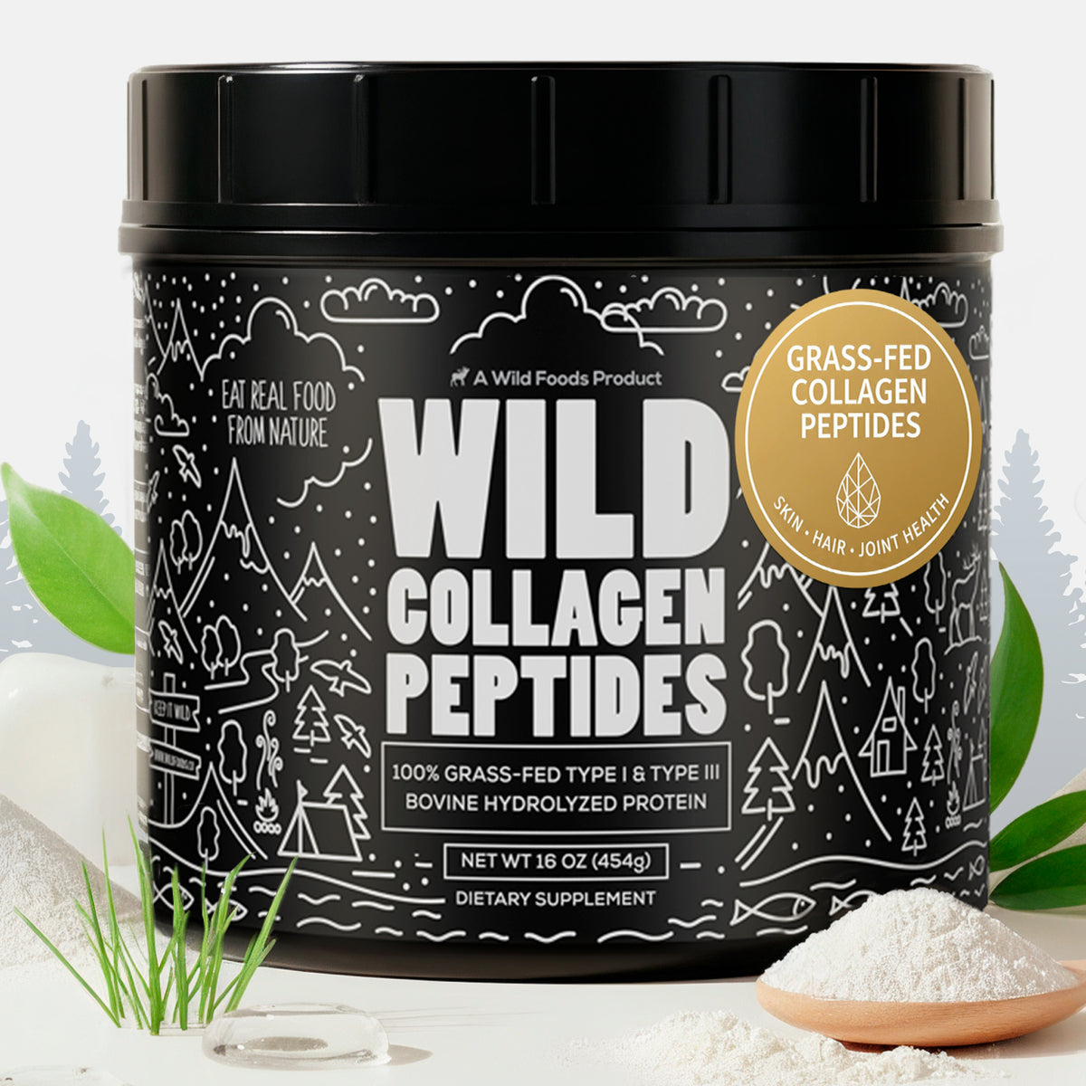 Wholesale of 10 - Wild Collagen Peptides Powder, 16oz