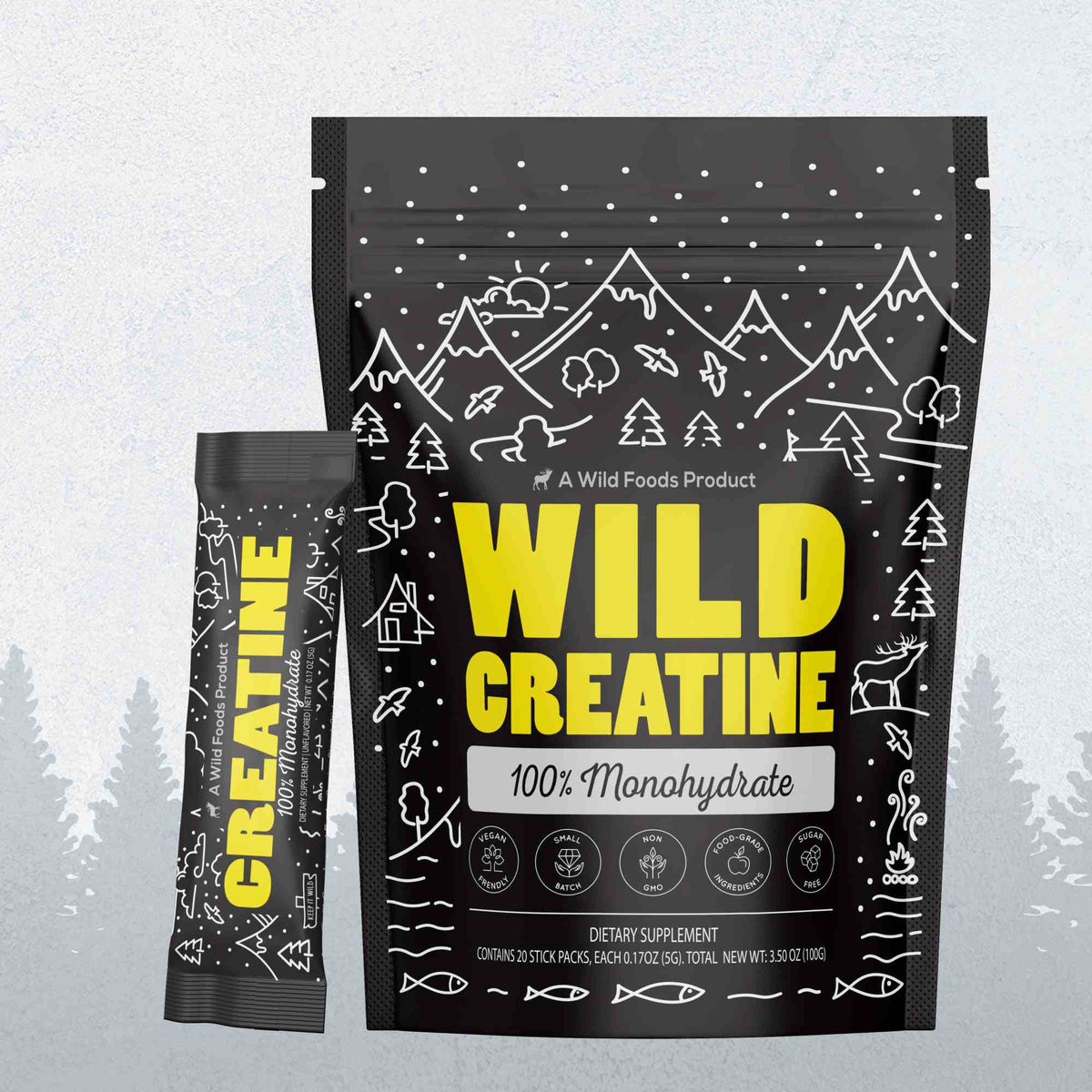 Wholesale of 10 - Wild Creatine Monohydrate, 20 Servings