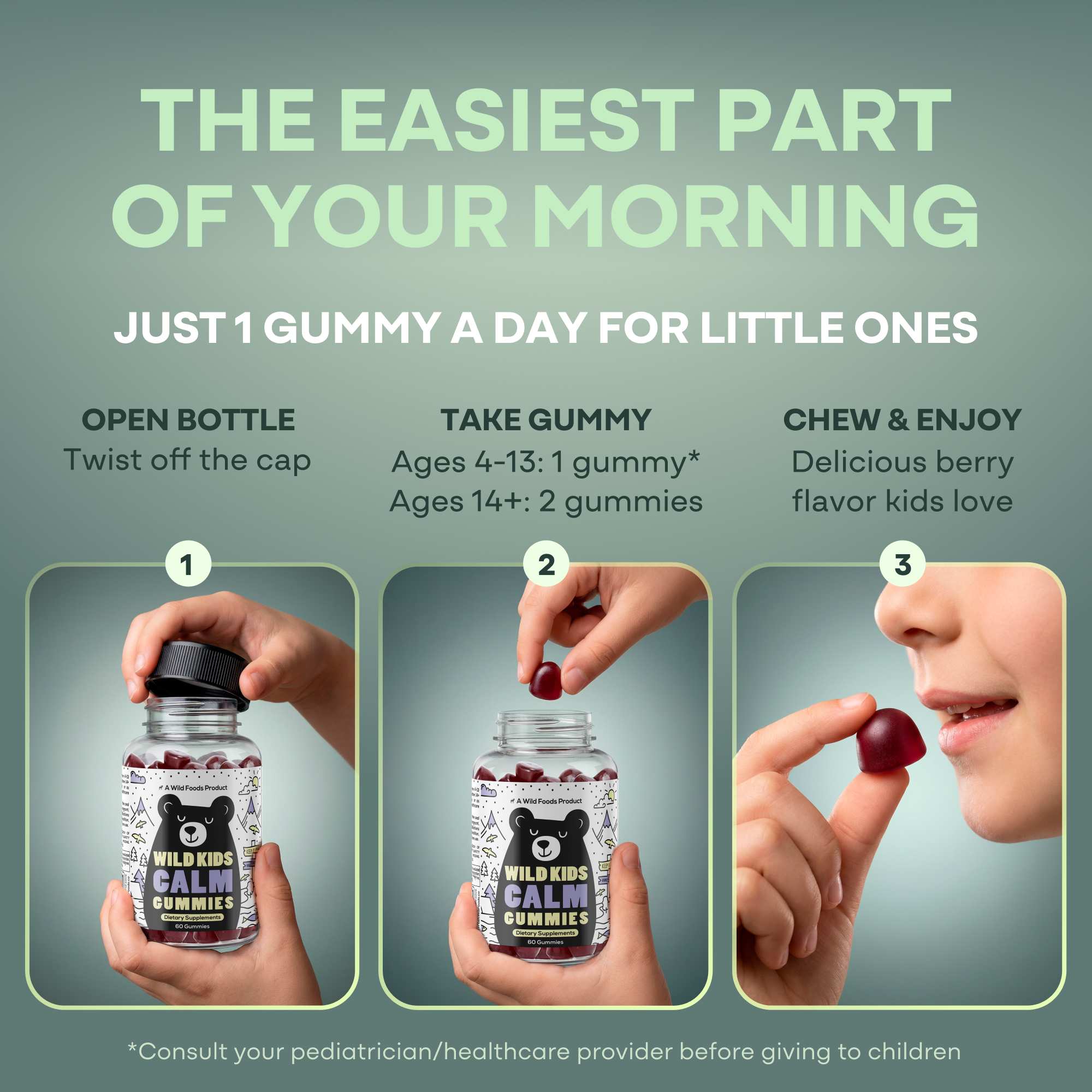 Wild Kids Calm Gummies – Supports Calm & Restful Sleep