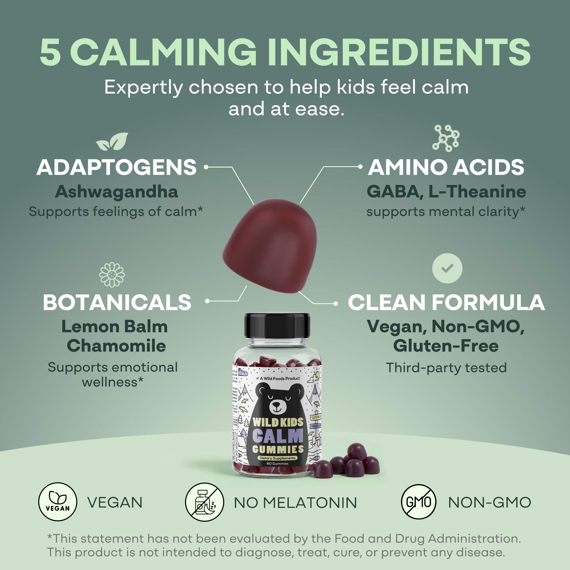 Wild Kids Calm Gummies – Supports Calm & Restful Sleep