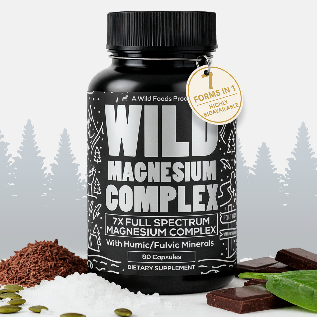 7-in-1 Magnesium Complex, 90 capsules