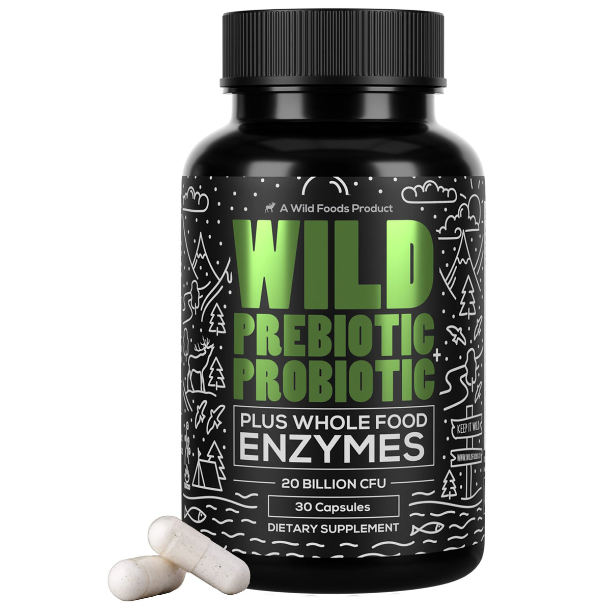 Wholesale of 10 - Wild Prebiotic & Probiotic with Digestive Enzymes