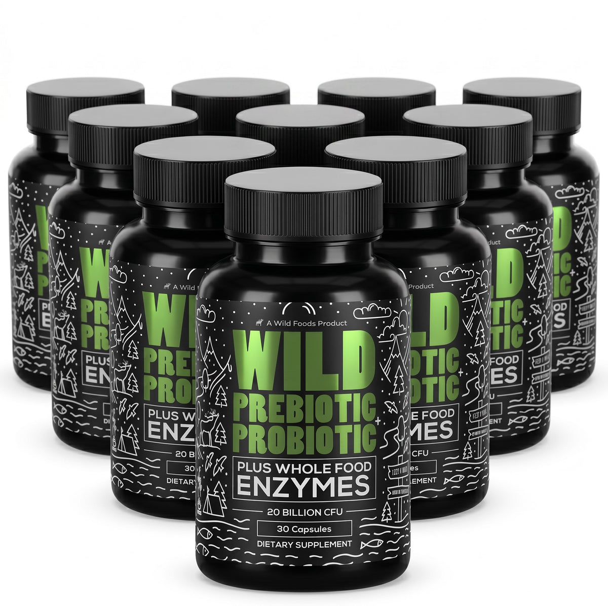 Wholesale of 10 - Wild Prebiotic & Probiotic with Digestive Enzymes