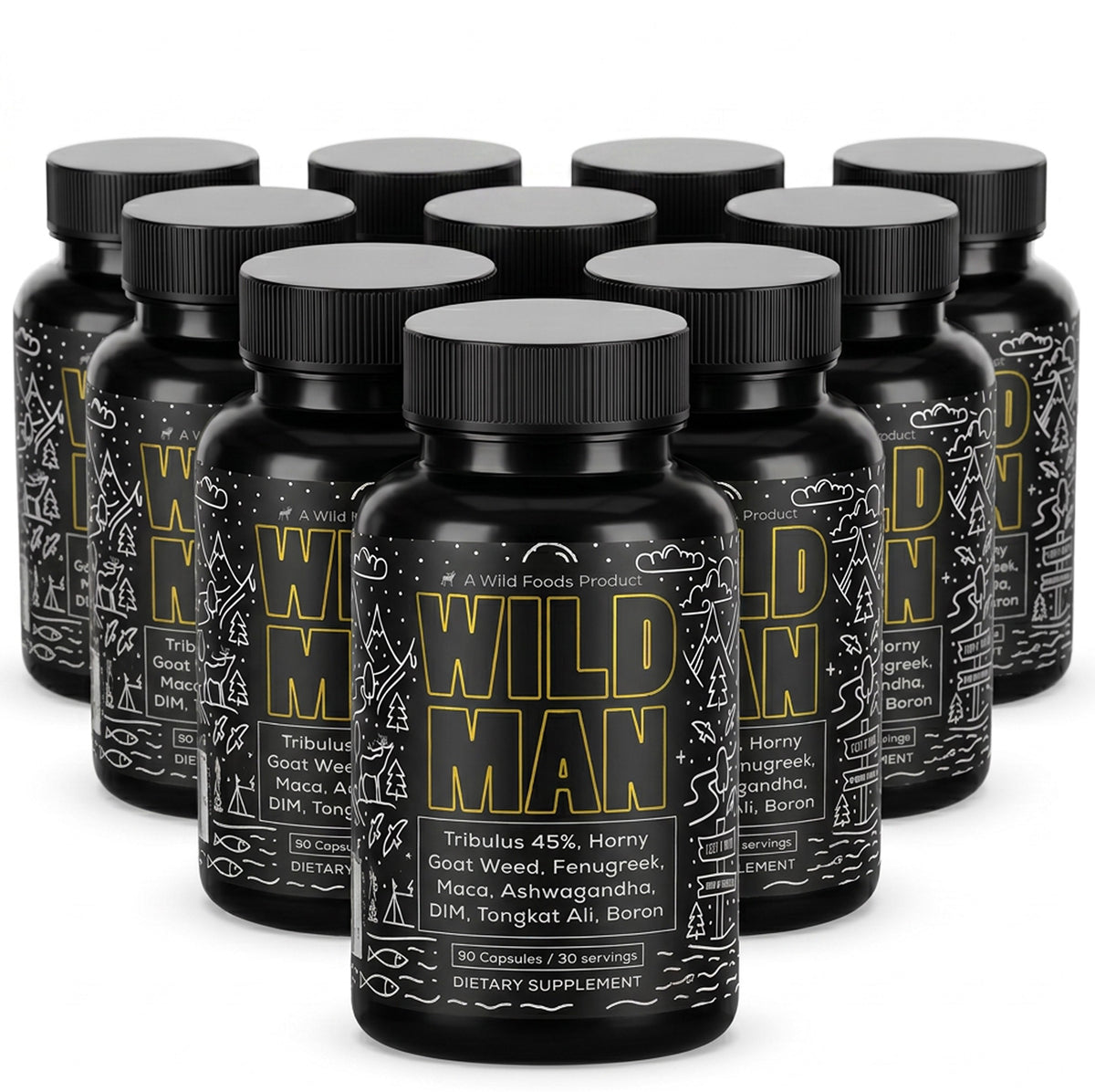 Wholesale of 10 - Wild Man Men's Herbal Hormone Stack