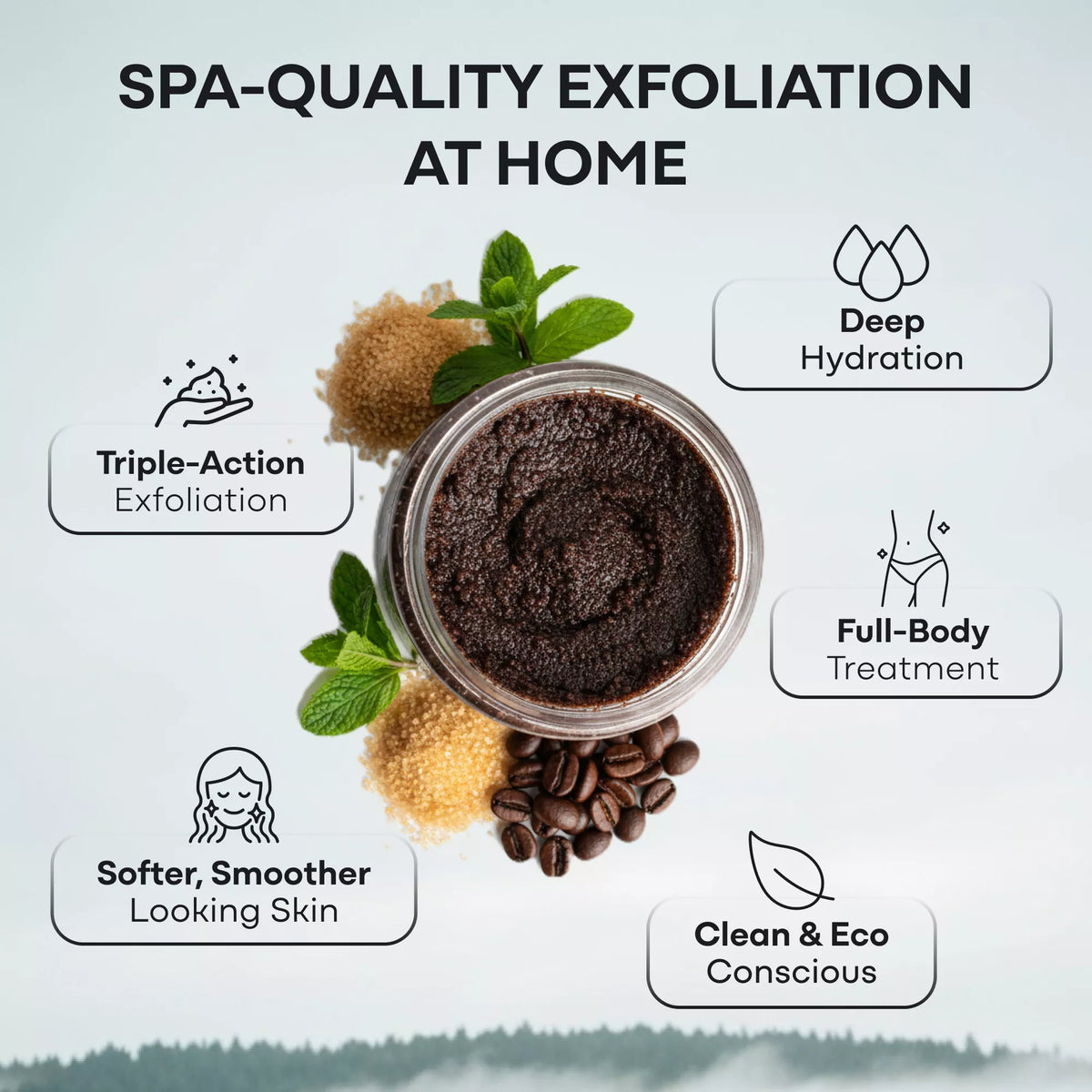 Wild Coffee Scrub — Full-Body Exfoliating Sugar & Oils Scrub