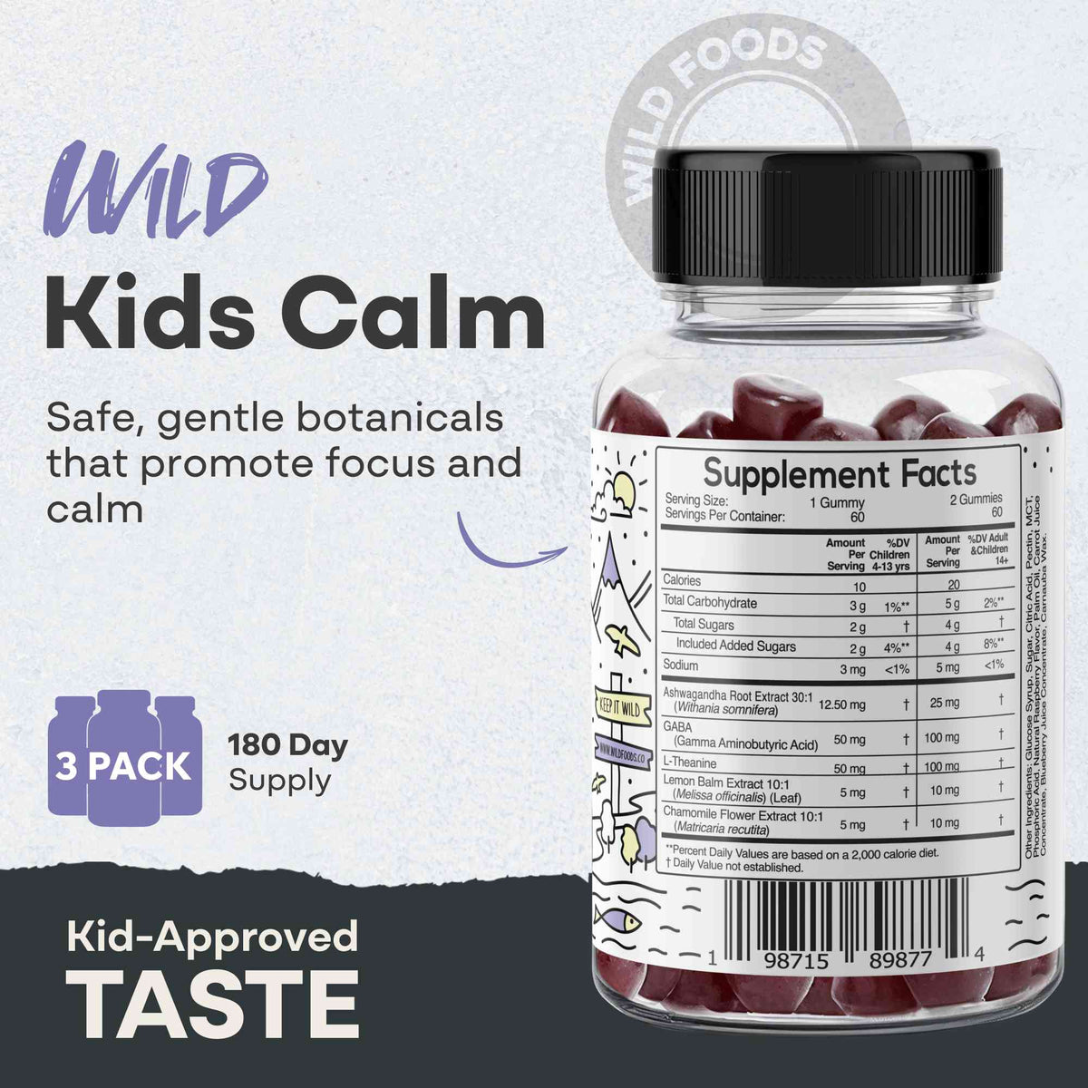 Wholesale - Wild Kids Calm Gummies
