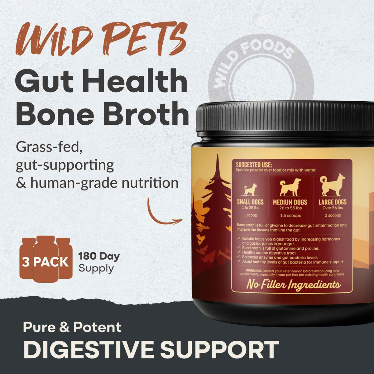 Wholesale of 10 - For Dogs | Bone Broth Powder